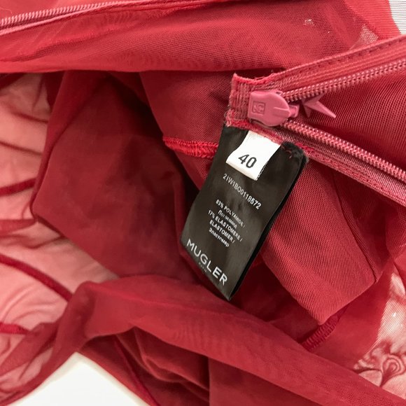 Mugler Long Sleeve Illusion Bodysuit - Picture 2 of 6